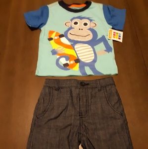 NWT - toddler boys 2-piece t-shirt and shorts set